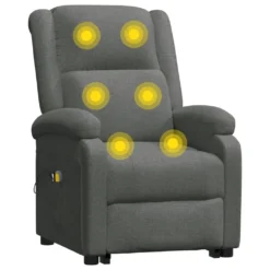 VidaXL Massagesessel Mit Aufstehhilfe Dunkelgrau Stoff -VIDAXL || HOMCOM Verkäufe 00afbb9564beee51adabf4da384ef9ea