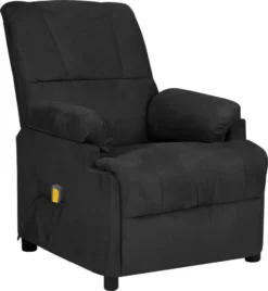 VIDAXL Möbel Massagesessel Schwarz Wildleder-Optik 2023