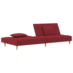VidaXL Schlafsofa 2-Sitzer Mit 2 Kissen Weinrot Stoff -VIDAXL || HOMCOM Verkäufe 01f8c412b3a4e37dad3366c876c7224c
