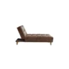 Recamiere Klappsofa Vintage - Microfaser - Braun - ESTEBAN