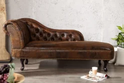 Design Chesterfield Recamiere Im Antik Look Couch Sofa Sessel Polsterliege Braun -VIDAXL || HOMCOM Verkäufe 03e5611a6f202ef616a606ba3105c02d
