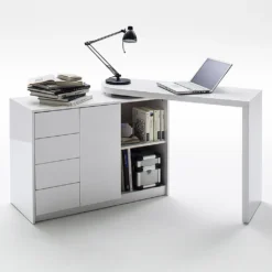 Schreibtisch Und Regal Mit Drehfunktion Hochglanz Weiß MATT -VIDAXL || HOMCOM Verkäufe 03f2af938797dd5db9fc8f8e85c6f866