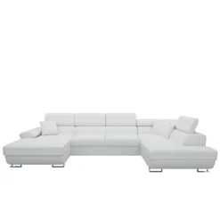 Mirjan24 Ecksofa Cotere Bis Premium, Bettkasten, U-Form (Farbe: Abriamo 5, Seite: Rechts)