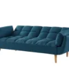 Schlafsofa Klappsofa 3-Sitzer - Stoff - Blau - LOELINE