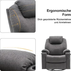 MCombo Elektrisch Relaxsessel Massagesessel 240° Dreh+ Schaukel + Vibration 7070DE 21 MCombo Elektrisch Relaxsessel Massagesessel 240° Dreh+ Schaukel + Vibration 7070DE -VIDAXL || HOMCOM Verkäufe 0573f953fe4b318288d2abf2bc70bdff