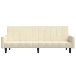 VidaXL Schlafsofa 2-Sitzer Creme Samt -VIDAXL || HOMCOM Verkäufe 0607c4653fedada160930acb47ef244b