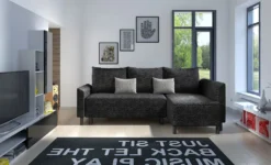 Mirjan24 Ecksofa Brest, L-Form Polsterecke, Eckcouch Mit Bettkasten Und Schlaffunktion, Stilvoll Wohnzimmer (Farbe: Lawa 06 + Lawa 05) -VIDAXL || HOMCOM Verkäufe 097e1c0ba56c7505a9448955fd080c3e