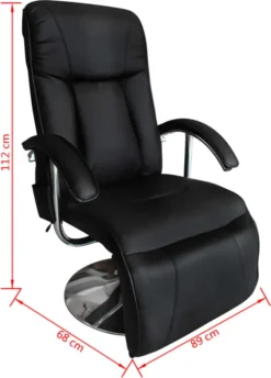 VidaXL Massagesessel Schwarz Kunstleder -VIDAXL || HOMCOM Verkäufe 098e1cf5a2267c180832573f1ef771f5