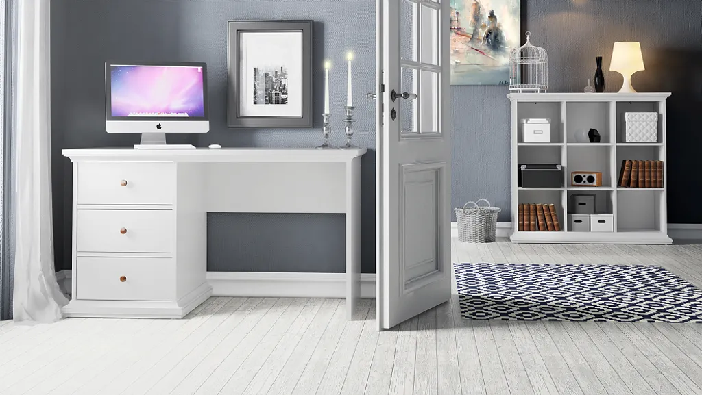 Paris Schreibtisch Weiß 7 Paris Schreibtisch Weiß – Bild 7