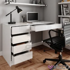 Vicco Schreibtisch Sherry Weiß 120 X 75 X 55 Cm Holzwerkstoff -VIDAXL || HOMCOM Verkäufe 09f6d8968a6c518ec34c2aeefb133c8d