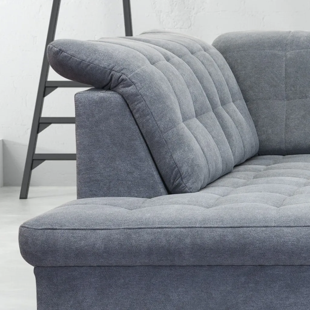 Selsey - Sofa In U-Form / Wohnlandschaft JAMAAL In Grau, Regulierbare Rückenlehne, Schlaffunktion, Bettkasten, Ottomane Rechts, 330 Cm 7 Selsey - Sofa In U-Form / Wohnlandschaft JAMAAL In Grau, Regulierbare Rückenlehne, Schlaffunktion, Bettkasten, Ottomane Rechts, 330 Cm – Bild 7