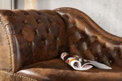 Design Chesterfield Recamiere Im Antik Look Couch Sofa Sessel Polsterliege Braun -VIDAXL || HOMCOM Verkäufe 0caa509e401ff8cd2db48d35f208035e