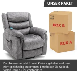 Merax Elektrisch Aufstehhilfe Relaxsessel Massagesessel Mit Heizfunktion Und Vibration, Fernsehsessel Mit Liegefunktion, Grau 15 Merax Elektrisch Aufstehhilfe Relaxsessel Massagesessel Mit Heizfunktion Und Vibration, Fernsehsessel Mit Liegefunktion, Grau -VIDAXL || HOMCOM Verkäufe 0cd060c57fa3d6e7c3b0cca2027a2dc4