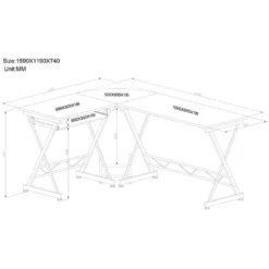 SixBros. Computerschreibtisch, Großer Eckschreibtisch Für Büro Und Arbeitszimmer, Büroschreibtisch In Schwarz, 160 X 120 Cm CT-3802/2075 9 SixBros. Computerschreibtisch, Großer Eckschreibtisch Für Büro Und Arbeitszimmer, Büroschreibtisch In Schwarz, 160 X 120 Cm CT-3802/2075 -VIDAXL || HOMCOM Verkäufe 0da1f88466a6247843837faa24f034c0