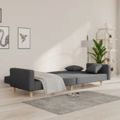 VidaXL Schlafsofa 2-Sitzer Mit 2 Kissen Hellgrau Stoff -VIDAXL || HOMCOM Verkäufe 0fdcf61aa11cfdfb0355f3221a651728