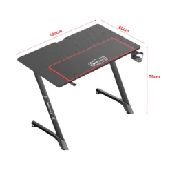 Pro-Tec Gaming Tisch Oakland 100 X 60 Cm Computertisch Mit Getränkehalter Kopfhörerhaken Controller-Ständer XXL-Mousepad Schreibtisch Bis Max. 80 Kg Stahlgestell Schwarz -VIDAXL || HOMCOM Verkäufe 10b43c843eaa62fe4678d85bc4829892