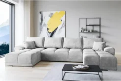 Easy Furniture Velvet Ecksofa In U-Form – Couch Mit Stauraum Und Kissen - Ausziehbares Schlafsofa – Sofa Mit Schlaffunktion - Schlafsofa Mit Bettkasten – Gästebett – 365 X 189 Cm Farbe: Hellgrau -VIDAXL || HOMCOM Verkäufe 10cbdfa2eef6b1e9048aa789e2e1bbb9