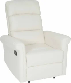 Fernsehsessel HWC-J96, Relaxsessel Sessel Liegesessel, Liegefunktion Verstellbar Kunstleder Creme-weiß -VIDAXL || HOMCOM Verkäufe 11066225545e8a73119c34b8be2ee4e7
