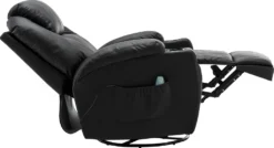 MCombo Massagesessel Fernsehsessel Relaxsessel + Heizung Mit Dreh+Schaukel Manuell Verstellbar 7020BK -VIDAXL || HOMCOM Verkäufe 114b9ff4eae01be191aaf649c6413f22