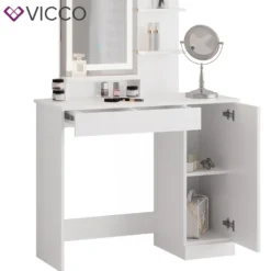 Vicco Schminktisch + LED Spiegel Julia Weiß 90 X 137,5 X 38 Cm Holzwerkstoff -VIDAXL || HOMCOM Verkäufe 1198499261a9fb3e1ac672850bdfe9f9