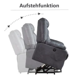 Asukale Elektrisch Relaxsessel Aufstehsessel Fernsehsessel Massagesessel Mit Aufstehhilfe Heizung Liegefunktion Grau -VIDAXL || HOMCOM Verkäufe 11fdb8deba6935ce75bfc160888ff82c