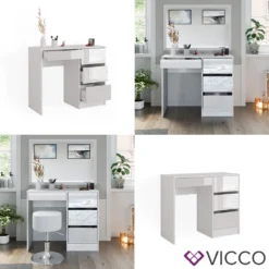 Vicco Schminktisch Sherry Weiß Hochglanz 90 X 75 X 40 Cm Holzwerkstoff -VIDAXL || HOMCOM Verkäufe 12dbbf1e96827f1d23ee0de39a3849e2