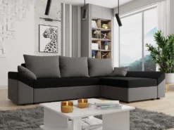 Mirjan24 Ecksofa Dante L, Eckcouch, Couch Mit Bettkasten Und Schlaffunktion, L-Form, Wohnzimmer (Farbe: Alova 36 + Alova 04) -VIDAXL || HOMCOM Verkäufe 13d02f935648df14f87a7ade0675a862