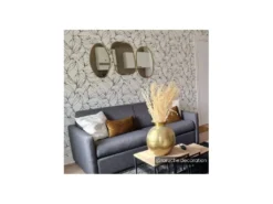 Schlafsofa Mit Matratze 3-Sitzer - Stoff - Anthrazit - TOMAKA