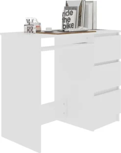 VidaXL Schreibtisch Weiß 90x45x76 Cm Holzwerkstoff -VIDAXL || HOMCOM Verkäufe 1588dbfadee3783eaab69e306f1b1001