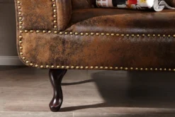 Design Chesterfield Recamiere Im Antik Look Couch Sofa Sessel Polsterliege Braun -VIDAXL || HOMCOM Verkäufe 15933080714862388675f78a7db4f338