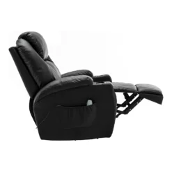 MCombo Massagesessel Fernsehsessel Relaxsessel + Heizung Mit Dreh+Schaukel Manuell Verstellbar 7020BK -VIDAXL || HOMCOM Verkäufe 1690c79849ac6df297d7f8670c1942f3