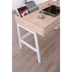 SixBros. Schreibtisch, Bürotisch Für Büro Und Home Office, Computerschreibtisch Eiche/weiß,100 X 55 Cm, CT-3534A/2186 -VIDAXL || HOMCOM Verkäufe 16c6e91cfd12baa16cf9eb47797bf3b2