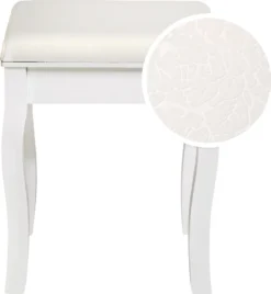 Tectake Schminktisch-Hocker Rosenmuster - Weiß -VIDAXL || HOMCOM Verkäufe 19011a9b4acd8cf5daa0b6353b6a3bd5