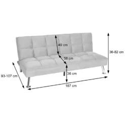 Sofa HWC-K21, Klappsofa Couch Schlafsofa, Nosagfederung Schlaffunktion Liegefläche 187x107cm Samt, Grau 21 Sofa HWC-K21, Klappsofa Couch Schlafsofa, Nosagfederung Schlaffunktion Liegefläche 187x107cm Samt, Grau -VIDAXL || HOMCOM Verkäufe 1a0c7ab522c443d9b767c9aaad77ccee