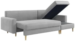 Ecksofa LANG - L-form Sofa Mit Schlaffunktion - Wohnlandschaft 220cm - Wohnzimmer L Couch – Grau -VIDAXL || HOMCOM Verkäufe 1a77c1cda21f84ad6970ce35ee7c3c2d