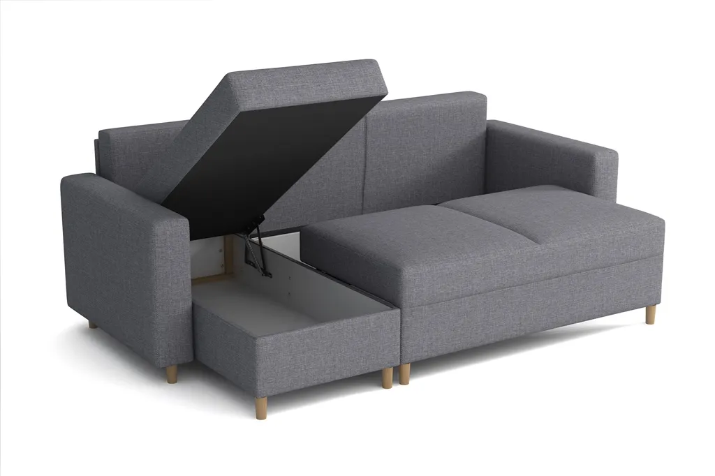 FURNIX Schlafsofa Sofa Mit Schlaffunktion Bettkasten Kissen FOXIN Eckcouch IN91 4 FURNIX Schlafsofa Sofa Mit Schlaffunktion Bettkasten Kissen FOXIN Eckcouch IN91 – Bild 4