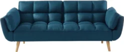Schlafsofa Klappsofa 3-Sitzer - Stoff - Blau - LOELINE -VIDAXL || HOMCOM Verkäufe 1dac2aef237fc991893d4e1a54dc3842