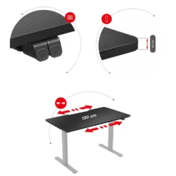 Huzaro Hero 8 0 Gaming Tisch Elektrisch Computertisch Schreibtisch 120 X 60 Cm Höhenverstellbare Tischplatte Schwarz -VIDAXL || HOMCOM Verkäufe 1dfc7217055287fb088356e8966f4365