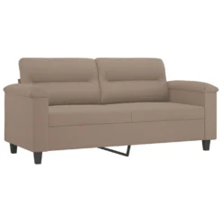 VidaXL 2-Sitzer-Sofa Mit Kissen Taupe 140 Cm Mikrofasergewebe 8 VidaXL 2-Sitzer-Sofa Mit Kissen Taupe 140 Cm Mikrofasergewebe -VIDAXL || HOMCOM Verkäufe 1e73cfd8254256fc410fde45e8a47503