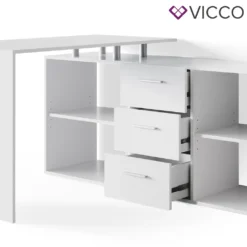 Vicco Eckschreibtisch Dante Weiß 120 X 75 X 145 Cm Holzwerkstoff -VIDAXL || HOMCOM Verkäufe 1ee3d55b7804d190313f19d17d1d100f