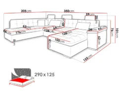Mirjan24 Ecksofa Presto Bis, Eckcouch, Sofagarnitur Mit Bettkasten Und Schlaffunktion, Wohnlandschaft (Zetta 291 + Zetta 293, Seite: Rechts) -VIDAXL || HOMCOM Verkäufe 1ff92d12c09494d1eaa5758080822b42