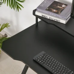HOMCOM Gaming-Tisch Schreibtisch Mit Kopfhörerhaken Computertisch Stahl + MDF Schwarz 120 X 60 X 90 Cm -VIDAXL || HOMCOM Verkäufe 217b9f8d79e766bfca4efa9d4fa3a838