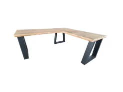 Wood4You Schreibtisch Eckschreibtisch Vancouver Aus Massivholz L Form – Idealer Computertisch, Desk, Bürotisch, Gamingtisch PC Tisch Mit Beingestell Anthrazit – Gerüstholz 180/120Lx70Tx75H -VIDAXL || HOMCOM Verkäufe 2209a9a0df0deb7e8c0c276d423df605