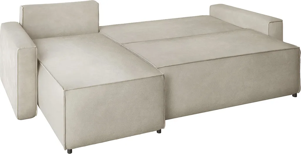 Mirjan24 Ecksofa Madryt, L-Form Couch Mit Bettkasten Und Schlaffunktion, Eckcouch Mit Bettfunktion (Farbe: Manila 02, Seite: Links) 5 Mirjan24 Ecksofa Madryt, L-Form Couch Mit Bettkasten Und Schlaffunktion, Eckcouch Mit Bettfunktion (Farbe: Manila 02, Seite: Links) – Bild 5