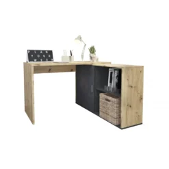 Schreibtisch Winkelschreibtisch Bürotisch Arbeitstisch Home Office Ca. 119 X 124 Cm VALLEY Artisan Eiche