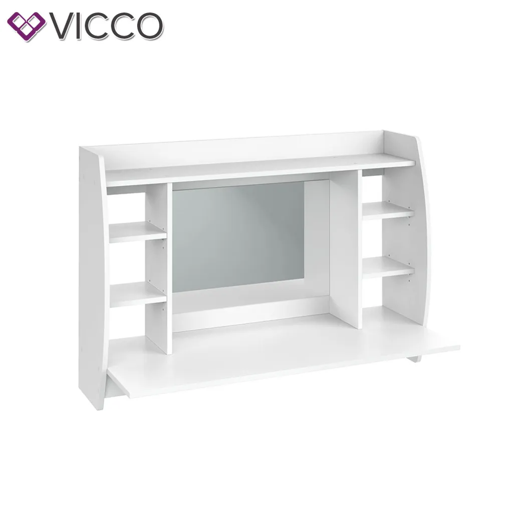VICCO Wandschminktisch Max Frisiertisch Frisierkommode Schminktisch Weiß 8 VICCO Wandschminktisch Max Frisiertisch Frisierkommode Schminktisch Weiß – Bild 8