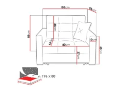 Mirjan24 Schlafsofa Viva Lux I, Mit Schlaffunktion Und Bettkasten, Schlafsessel, Polstersofa Vom Hersteller (Tatum 279) -VIDAXL || HOMCOM Verkäufe 25ef77a0371c8a48ad9ea098b19b7e64