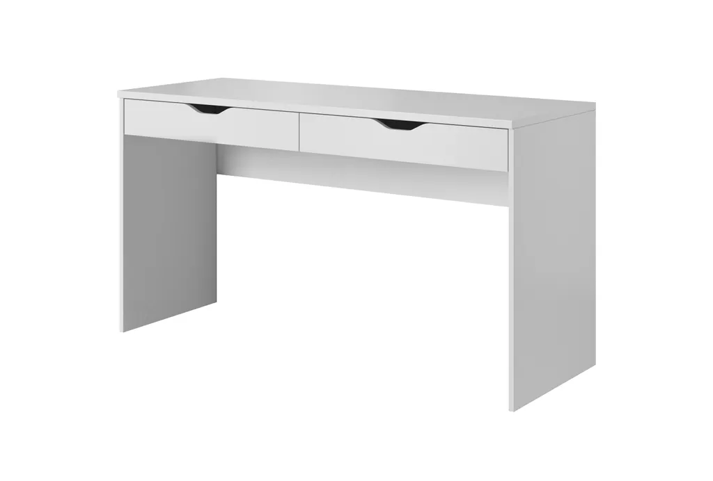 FURNIX Schreibtisch TAMINIE Mit 2 Schubladen Modern Pures Design Weiß 1 FURNIX Schreibtisch TAMINIE Mit 2 Schubladen Modern Pures Design Weiß