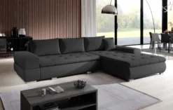 FURNIX Arzo Sofa L-Form Eckcouch Schlafsofa Couch Mit Schlaffunktion Modern PR96