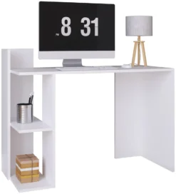 VCM Holz Schreibtisch Computertisch Arbeitstisch Bürotisch Ablage Sinkas Weiß -VIDAXL || HOMCOM Verkäufe 2b9f865878c361d97e8fbb3d44c7ec63